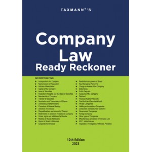 Taxmann's Company Law Ready Reckoner 2023